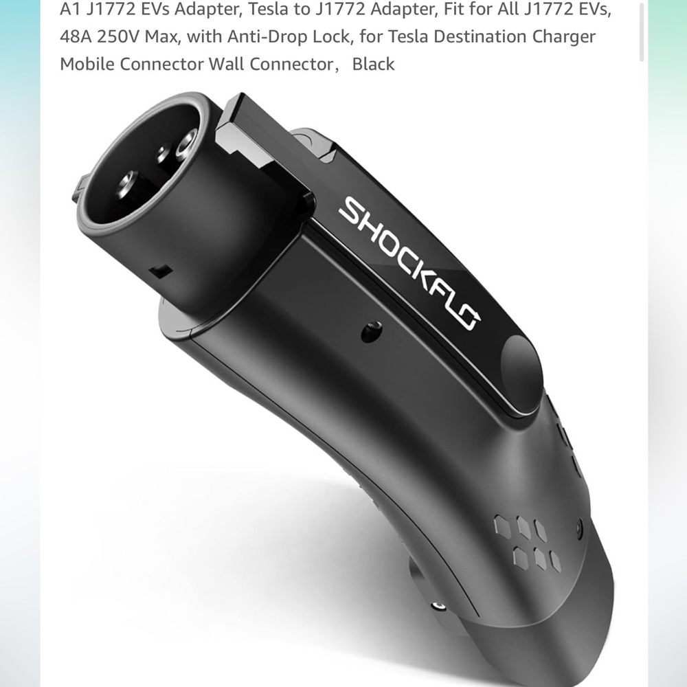 Black EV Adapter for J1772